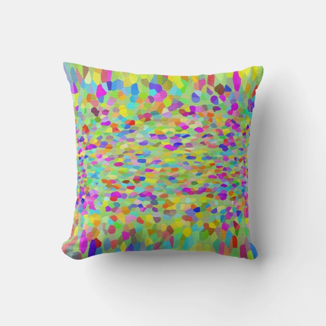 Confetti Garden Fringe Cushion (Front)
