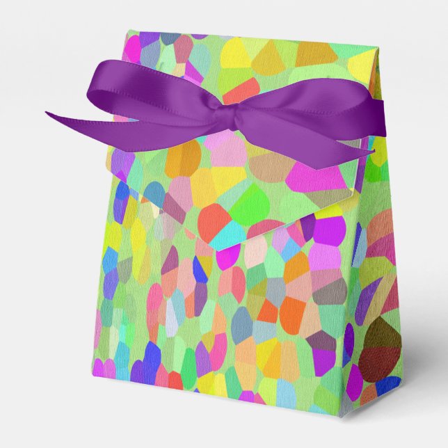 Confetti Garden Fringe Favour Box (Front Side)