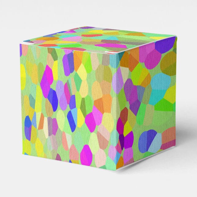 Confetti Garden Fringe Favour Box (Front Side)