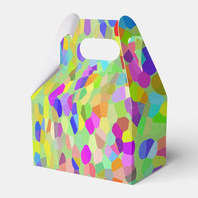 Confetti Garden Fringe Favour Box (Front Side)