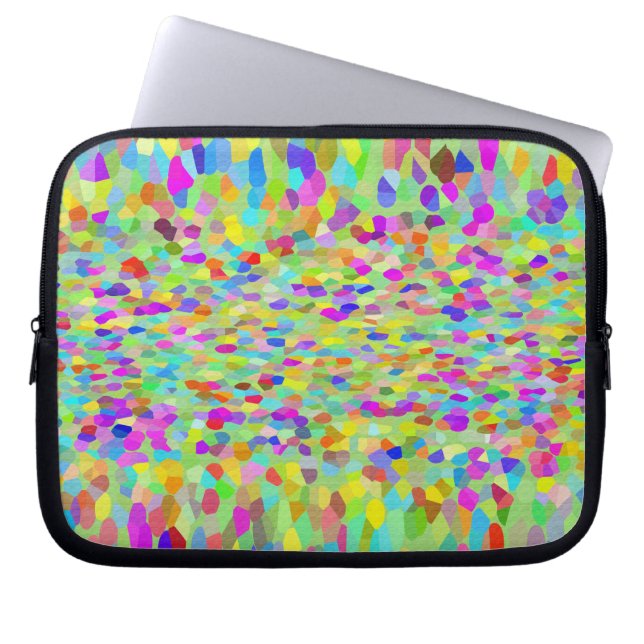 Confetti Garden Fringe Laptop Sleeve (Front)