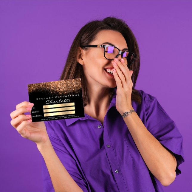 Confetti Glitter Copper Black Certificate Gift (Confetti Glitter Copper Black Certificate Gift)