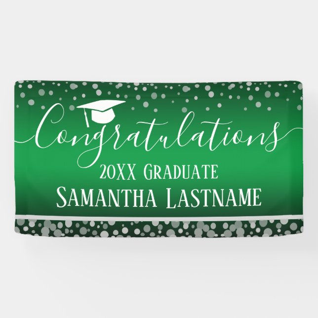 Confetti Graduation Party 2024 Banner (Horizontal)