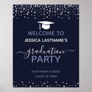 Confetti Graduation Party Welcome Poster