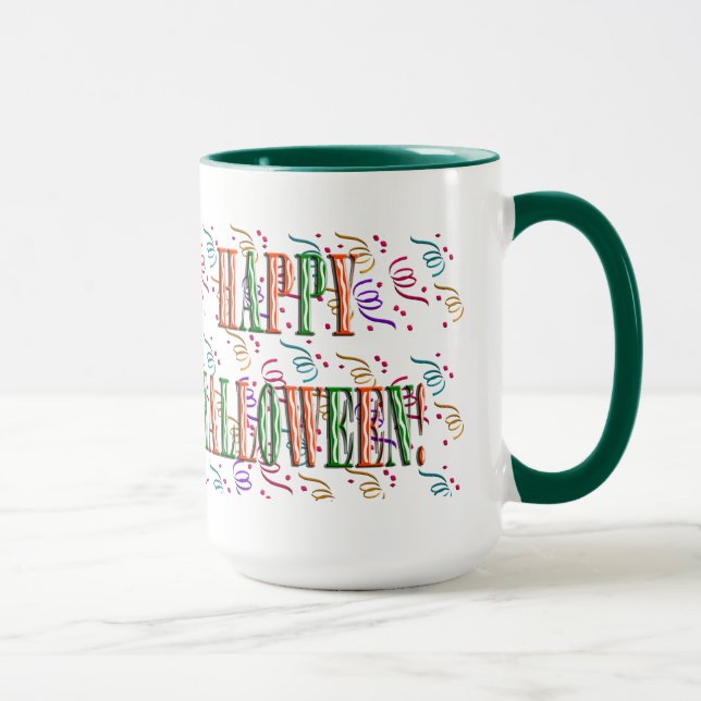Confetti & Halloween Festival Text Mug (Right)