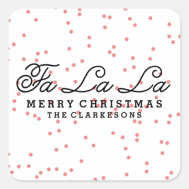 CONFETTI | HANDWRITTEN HOLIDAY ENVELOPE SEALS (Front)