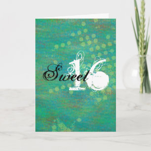 Confetti Happy Sweet Sixteen Birthday Card
