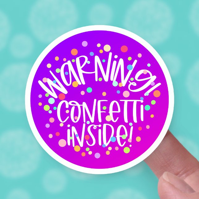 Confetti Inside Cute Warning Party Pack Business (Creator Uploaded)