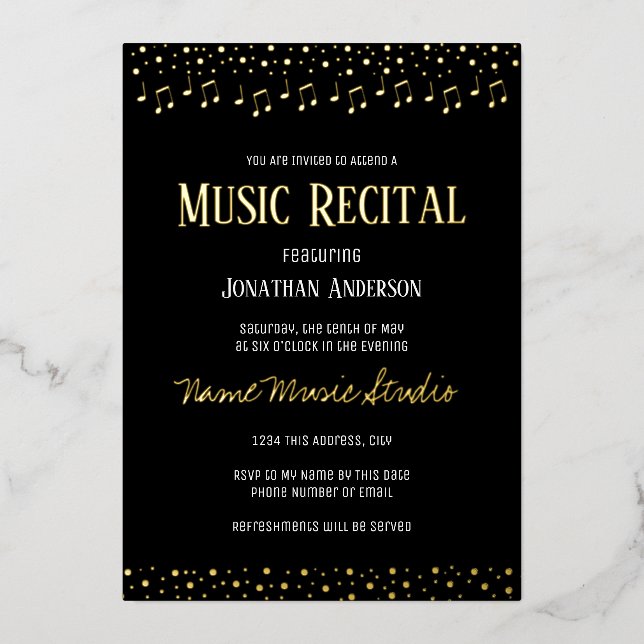 Confetti Music Recital (Front)