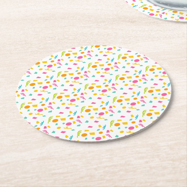 Confetti Paper Coasters (Angled)