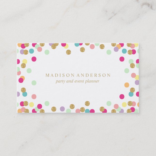 Confetti Party | Business Cards (Front)