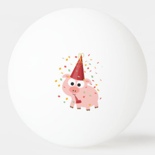 Confetti Party Pig Ping Pong Ball