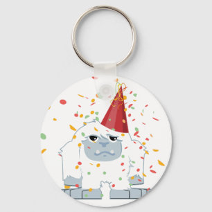 Confetti Party Yeti Key Ring