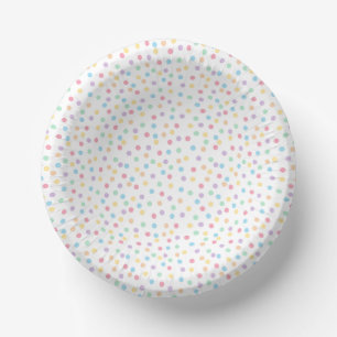 Confetti Pastels (Dots) Paper Plate