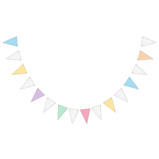 Confetti Pastels (Dots-Solids) Bunting (All)