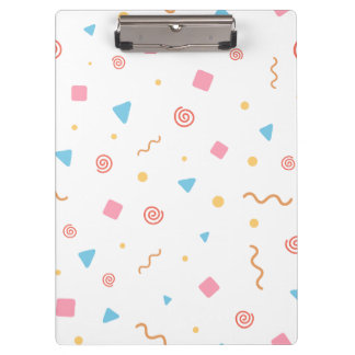 Confetti Patterned Clipboard