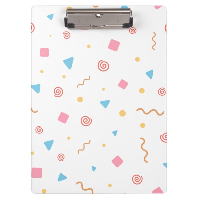 Confetti Patterned Clipboard  (Front)