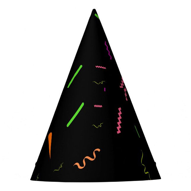 Confetti Patterned  Party Hat (Front)