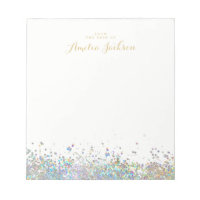 Confetti Personalised Notepad Stationery