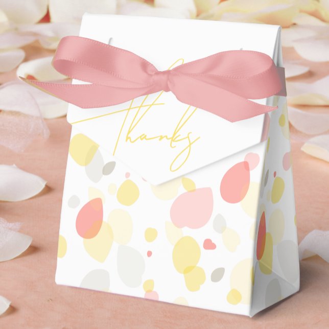 Confetti petal flowers thanks wedding favour box (Creator Uploaded)
