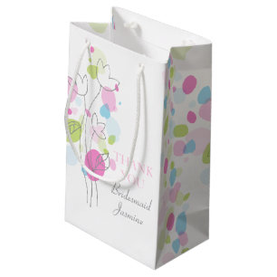 Confetti petals wedding Bridesmaid favour gift bag