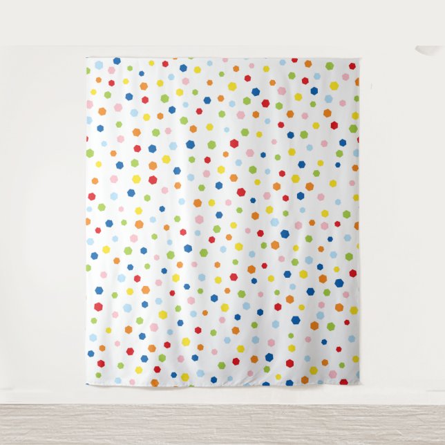 Confetti Photo Background Tapestry (Front)