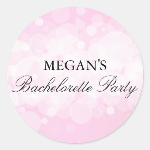 Confetti Pink Bachelorette Party Sticker