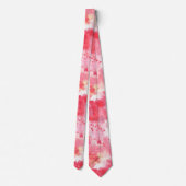 Confetti Pink Watercolor Abstract Painted Tie (Back)
