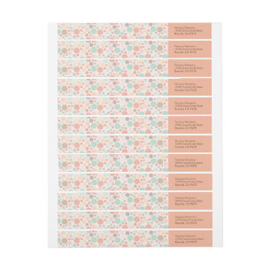 Confetti Polka Dots Wraparound Address Labels