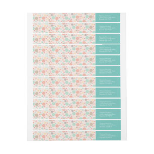Confetti Polka Dots Wraparound Address Labels