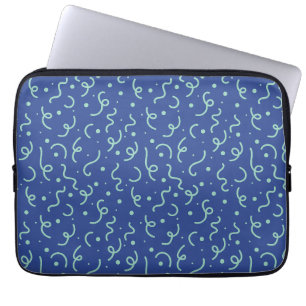 Confetti Pop - Cobalt Blue Laptop Sleeve