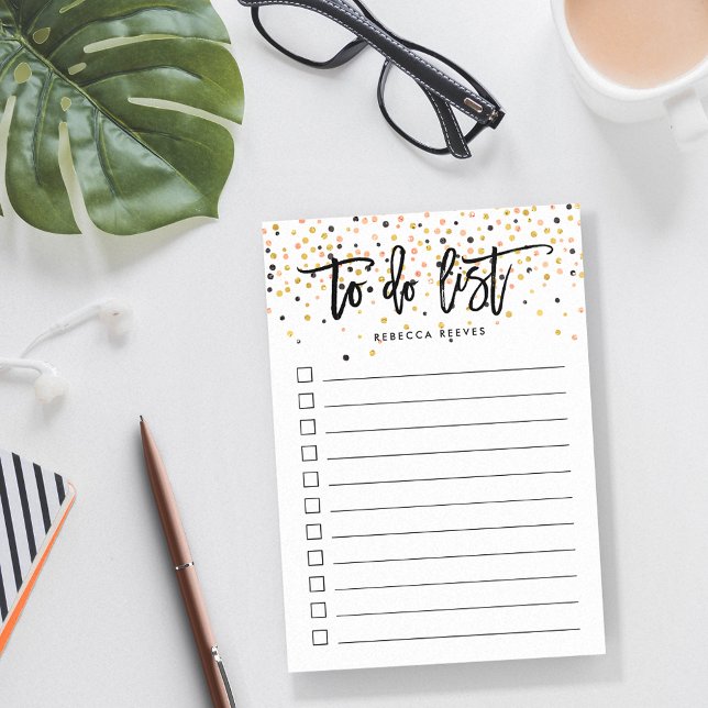 Confetti Pop Personalised To Do List Post-it Notes (Creator Uploaded)