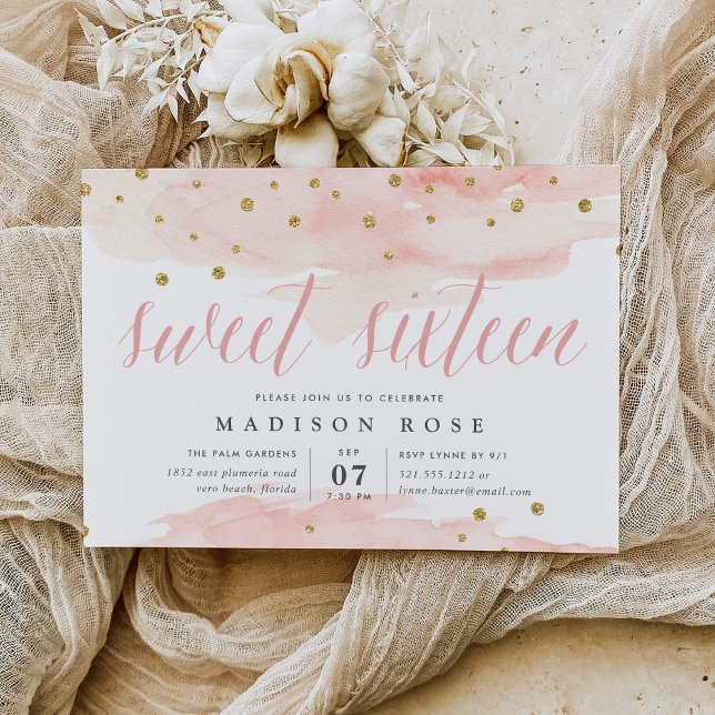 Confetti Pop | Sweet Sixteen Birthday Party Invitation (Creator Uploaded)