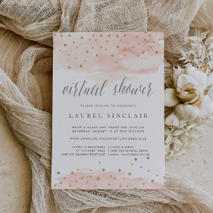 Confetti Pop Virtual Bridal or Baby Shower Invitation
