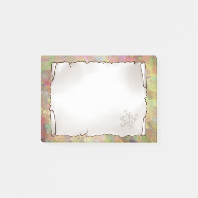 confetti post-it adhesive label notes (Front)