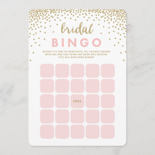 Confetti Shower   Bridal Bingo Cards