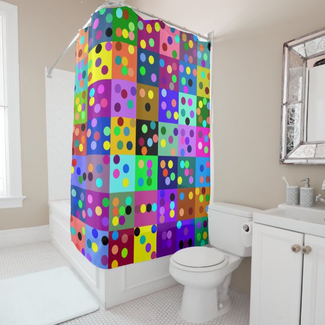 Confetti Shower Curtain (In Situ)