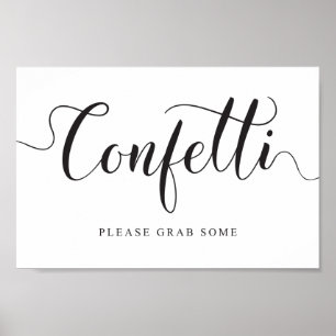 Confetti Sign for Weddings. Please grab some