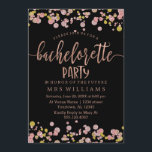 Confetti Sparkle Bachelorette Party Invitation<br><div class="desc">Confetti Sparkle Shine Faux Rose Gold & Gold Wedding Bachelorette party invitation with Colour Editable Background. With trendy brush script font! ~ Easily change the watercolor background colour, just click "Customise" Scroll down through the text and images until you see the background colour area, and select your custom colour. Be...</div>