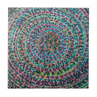 Confetti Spirals Ceramic Tile