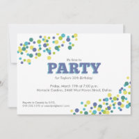 Confetti Sprinkle Birthday Party Lime