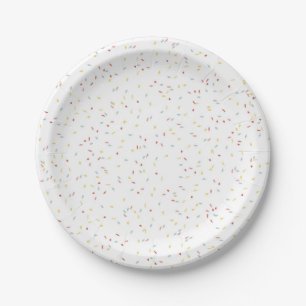 Confetti Sprinkle Disposable Paper Plate
