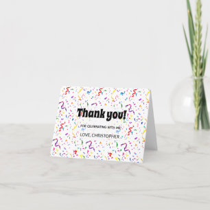 Confetti & Sprinkles Thank you card