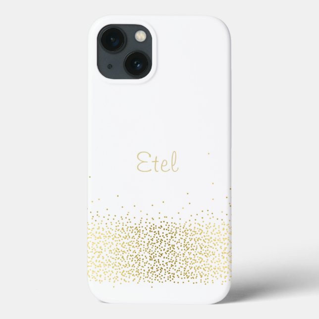 Confetti sprinkles with name Case-Mate iPhone case (Back)