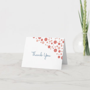 Confetti Thank You Coral Card