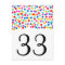 Confetti Wedding Table Numbers