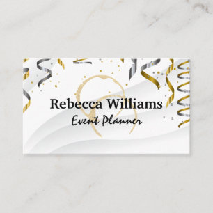 Confetti Wine Stain Business Card