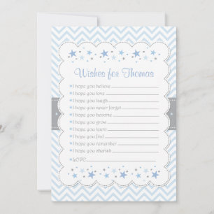 Confetti Wishes for Baby Card-Baby Boy Advice Card
