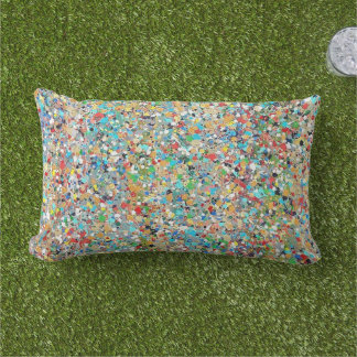 Confetti's Outdoor Lumbar Throw Pillow