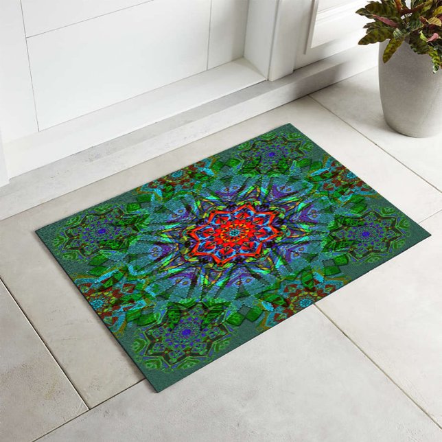 Confianza textile texture mandala doormat (Creator Uploaded)